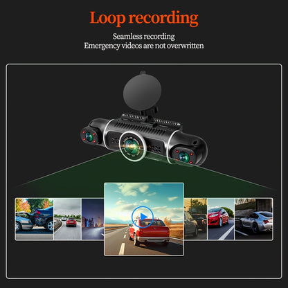4 Channel Dash Cam For Cars With GPS