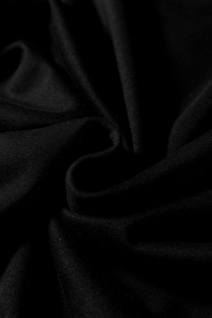 Red Varsity Sweatshirt Dress Cozy Pocketed Mini