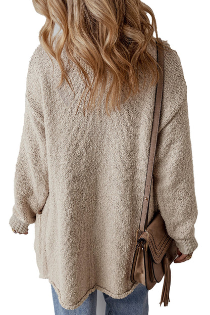 Jet Stream Collared Button Up Cardigan