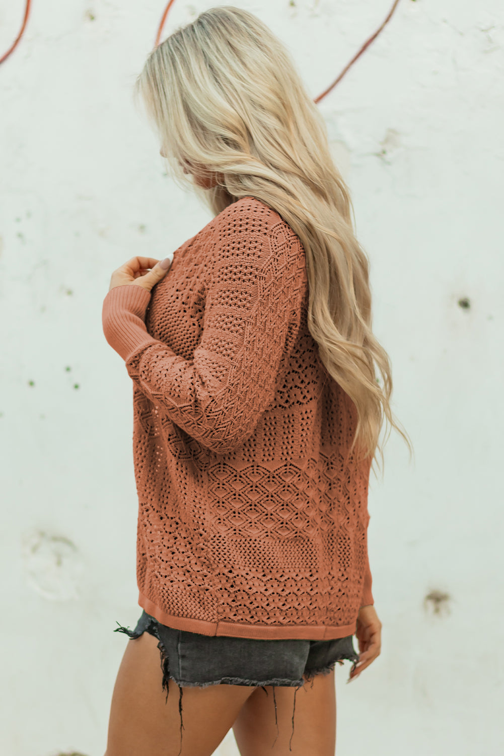 Open Front Knit Cardigan For Effortless Style