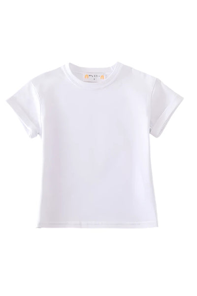 Adorable Ivory Basics: Kids And Adult T-Shirts For Little Angels - LuckeLadybug LLC