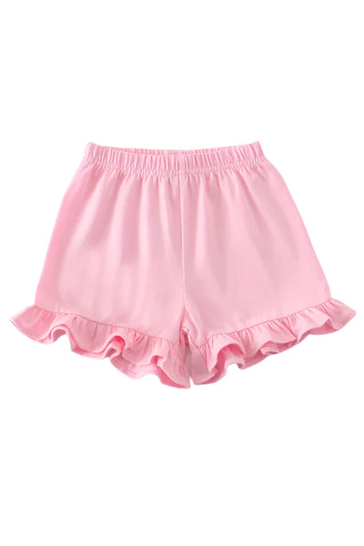 Adorable In Blush: Must-Have Ruffle Shorts For Stylish Babies And Toddlers - LuckeLadybug LLC