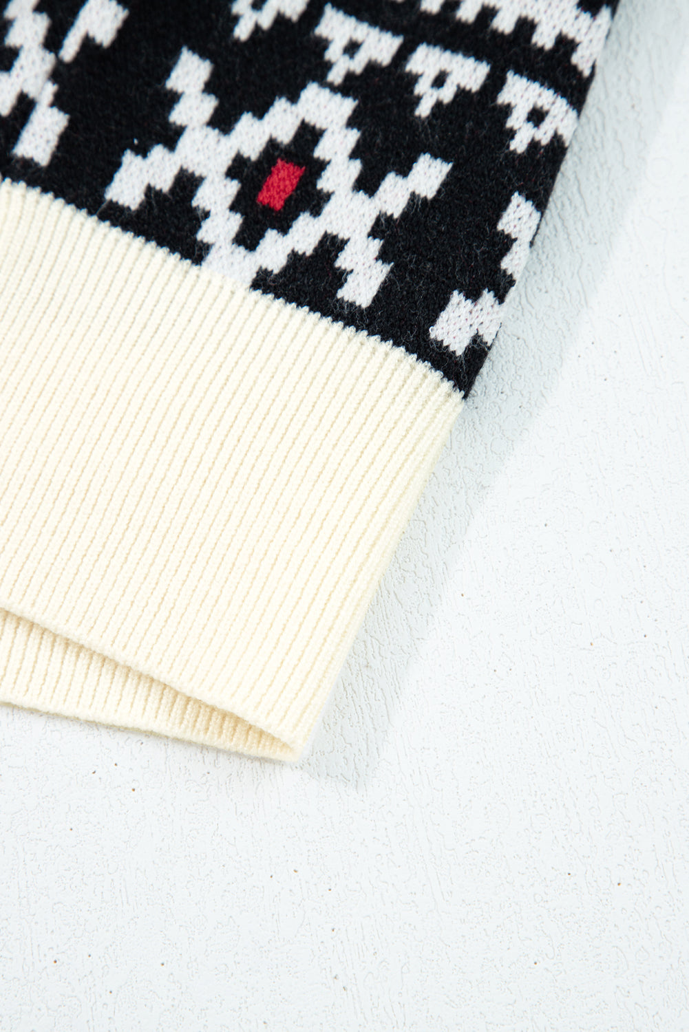 Dear-Lover Beige Floral Knit Cardigan For Chic Style