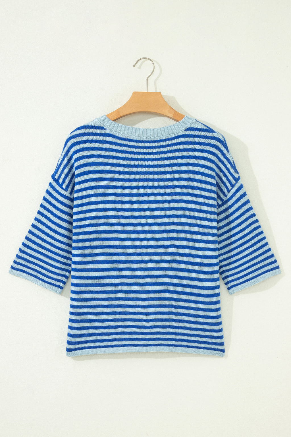 Cable Knit Cardigan Men in Striped Design