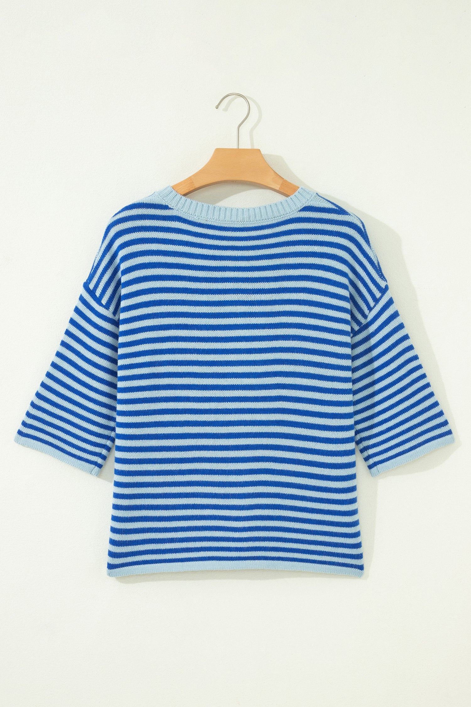 Cable Knit Cardigan Men in Striped Design