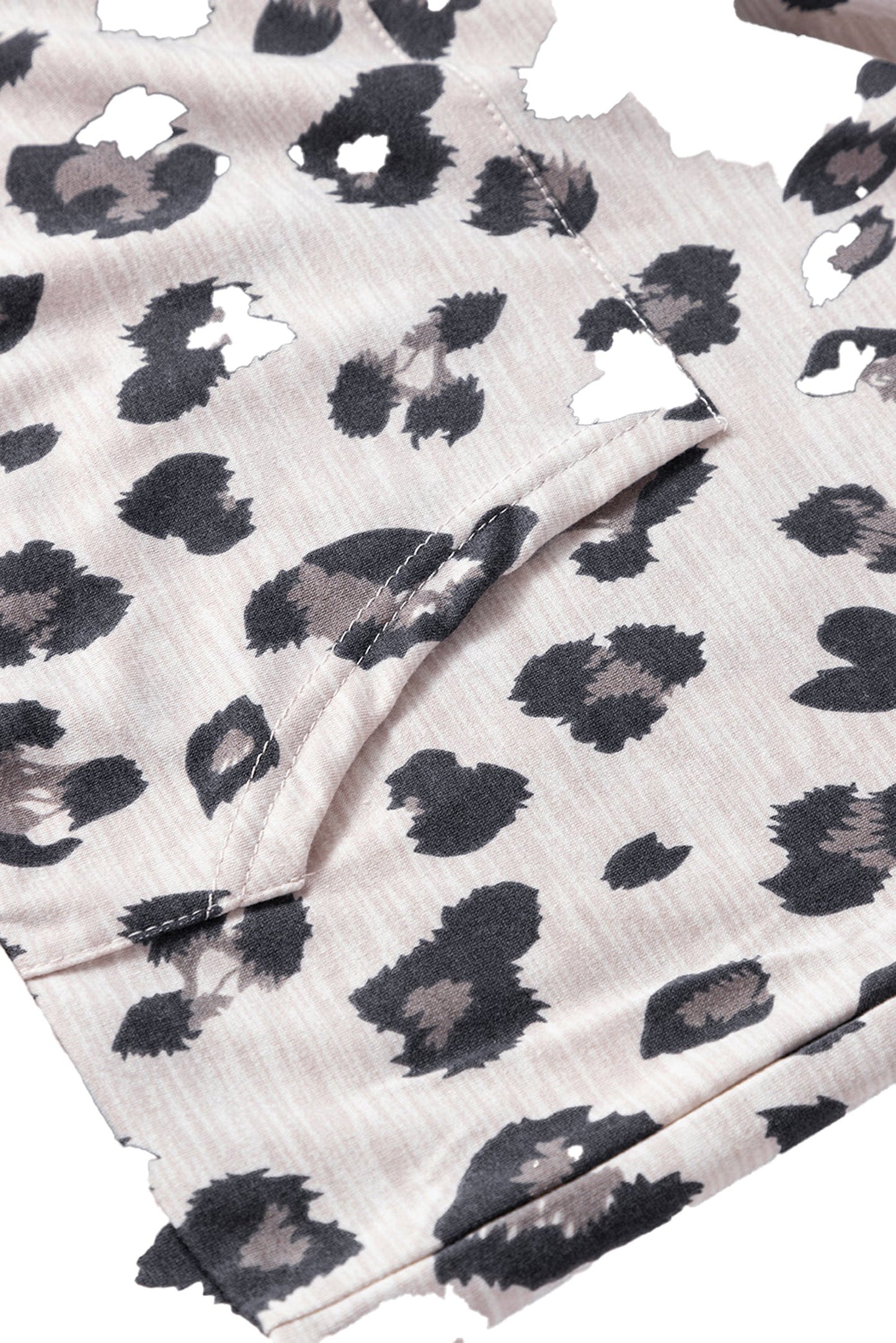 Leopard Print Lounge Set For Cozy Comfort