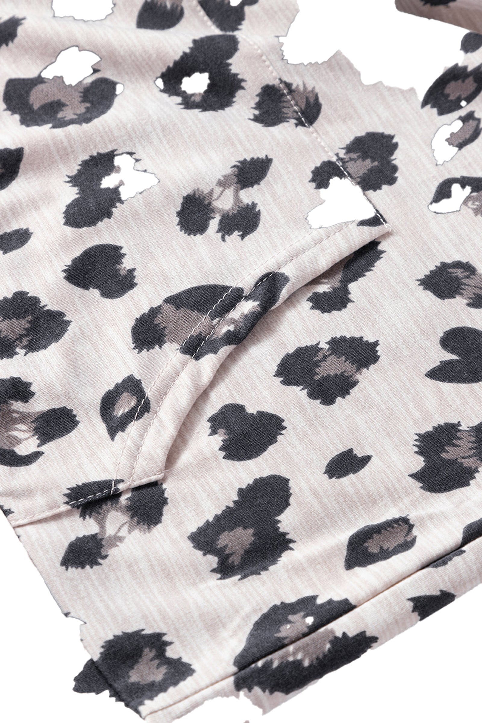 Leopard Print Lounge Set For Cozy Comfort
