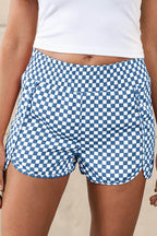 Brown Leopard High Waisted Athletic Shorts