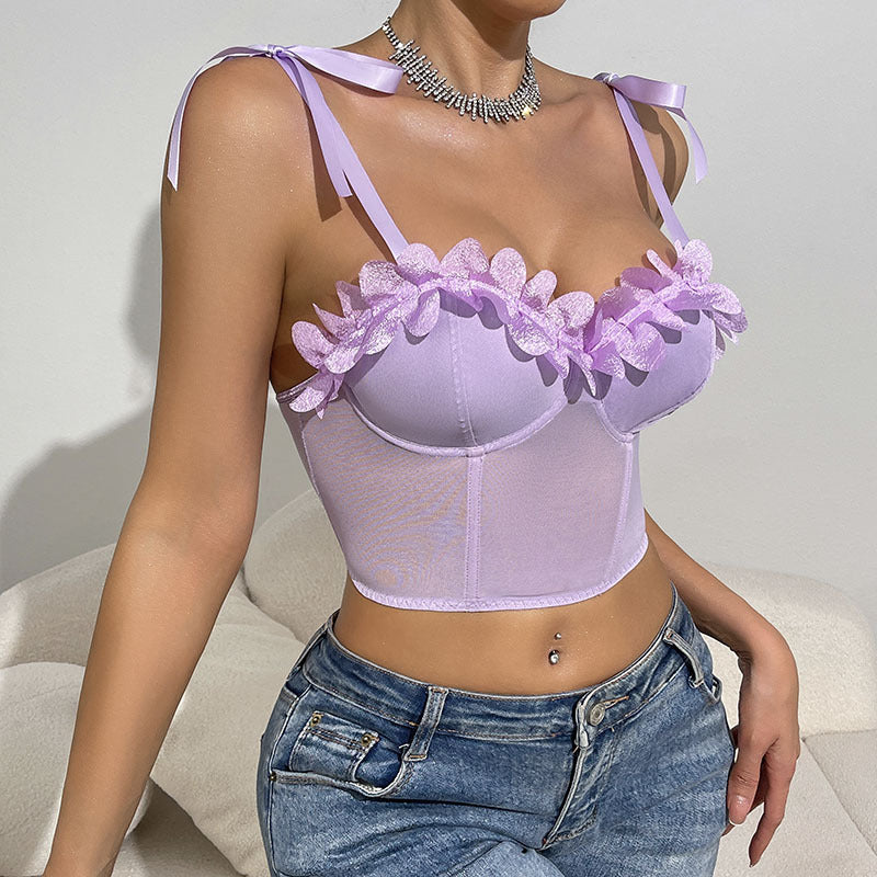 Floral Strapless Top for Trendy Style