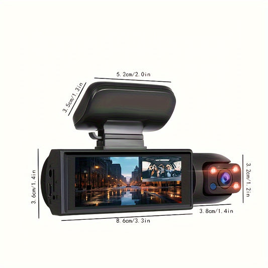 Dual Dash Cam For Cars With Night Vision