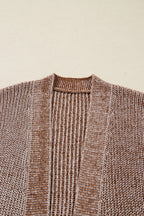 Dear-Lover Yellow Open Knit Cardigan For Trendy Style