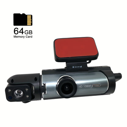 1080p Dual Dash Cam With Night Vision
