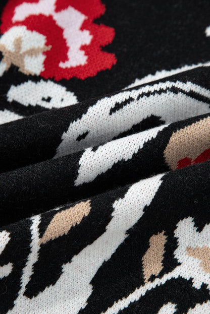 Dear-Lover Beige Floral Knit Cardigan For Chic Style