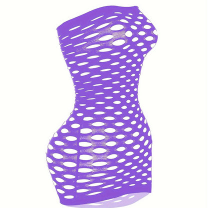Alluring Ripped Fishnet Bodycon Dress - Ultra-Sexy Women's Lingerie