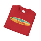 Lifes A Beach Text Stylish Summer Apparel Softstyle T-Shirt