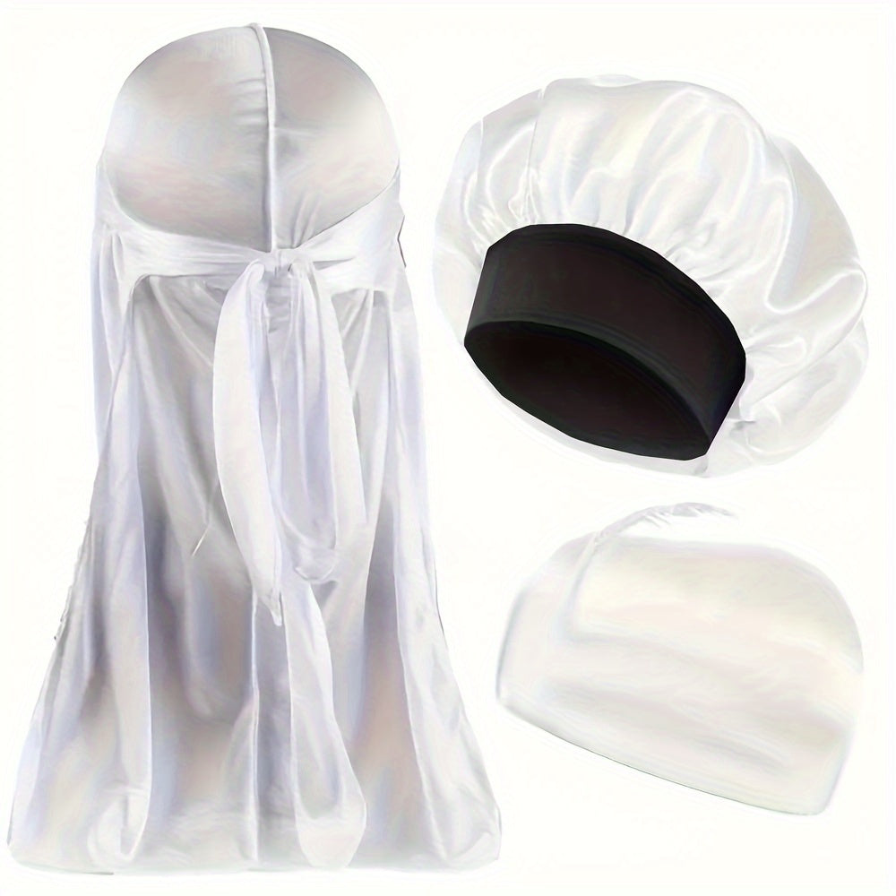 Satin Durag And Bonnet Set Red Edition