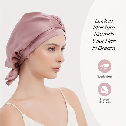 100% Silk Bonnet For Women Hair Care