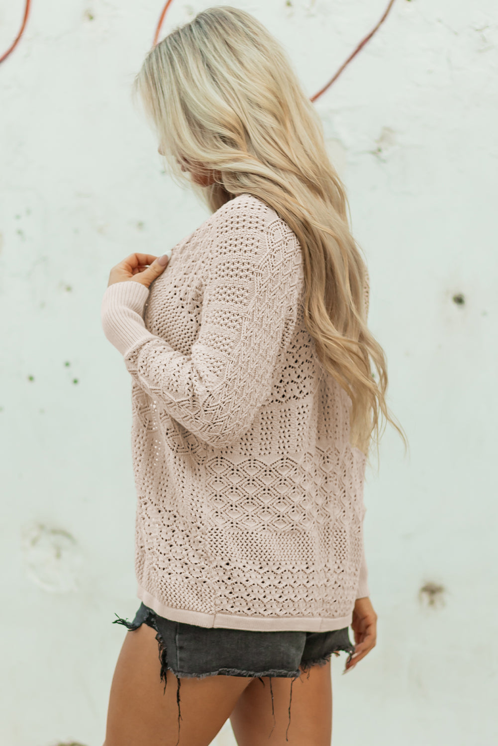 Open Front Knit Cardigan For Effortless Style