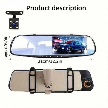 Hd Dash Cam With Night Vision Dual Lens