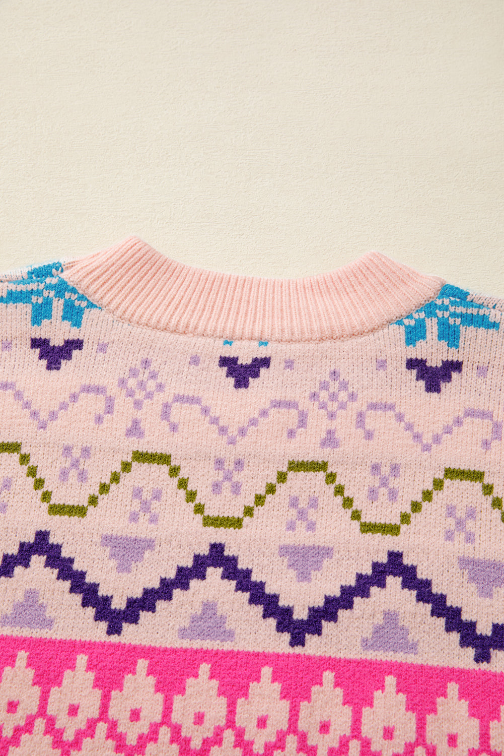 Multicolour Ethnic Christmas Sweater