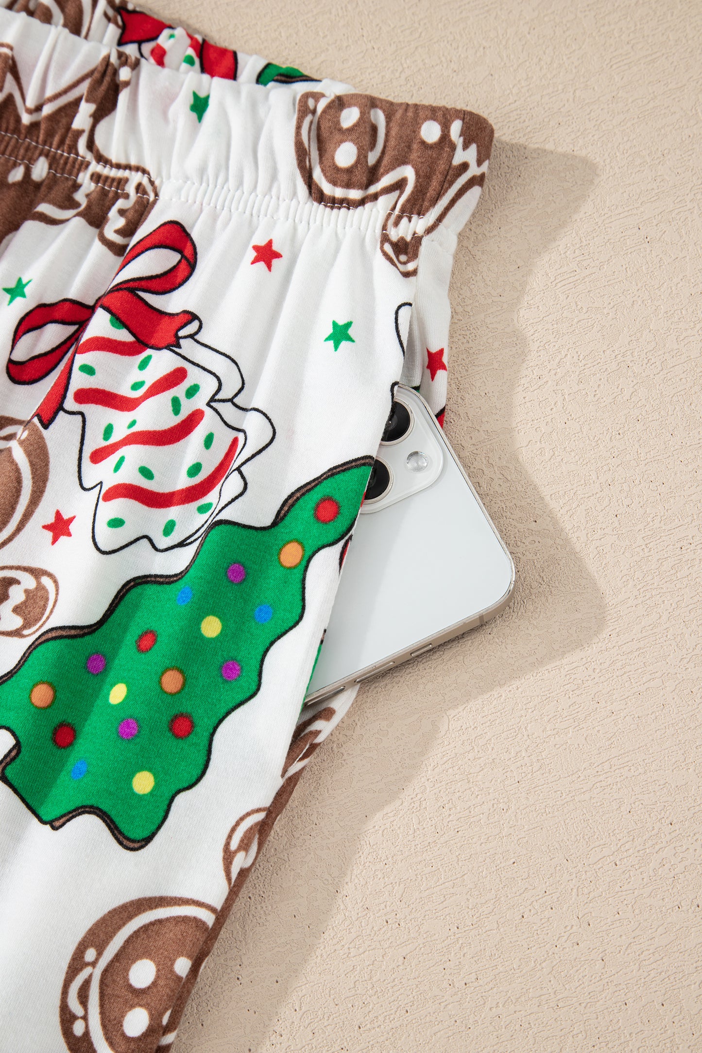 White Christmas Lounge Set For Women