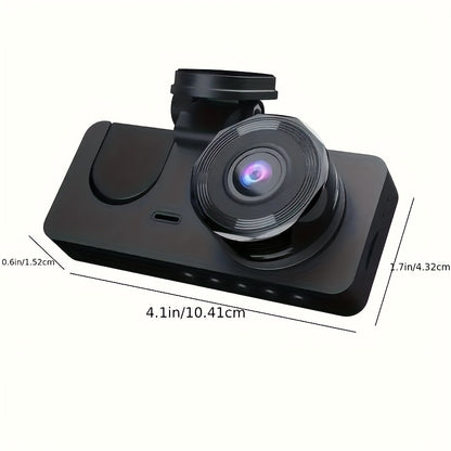 3 Channel Dash Cam With Night Vision