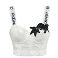 Corset Boned Sequin Top for Stylish Wear