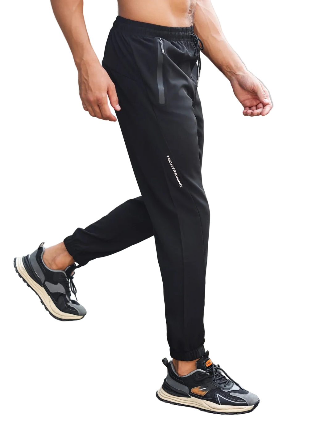 Men's Lightweight Breathable Quick - Drying Full - Length Sweatpants
