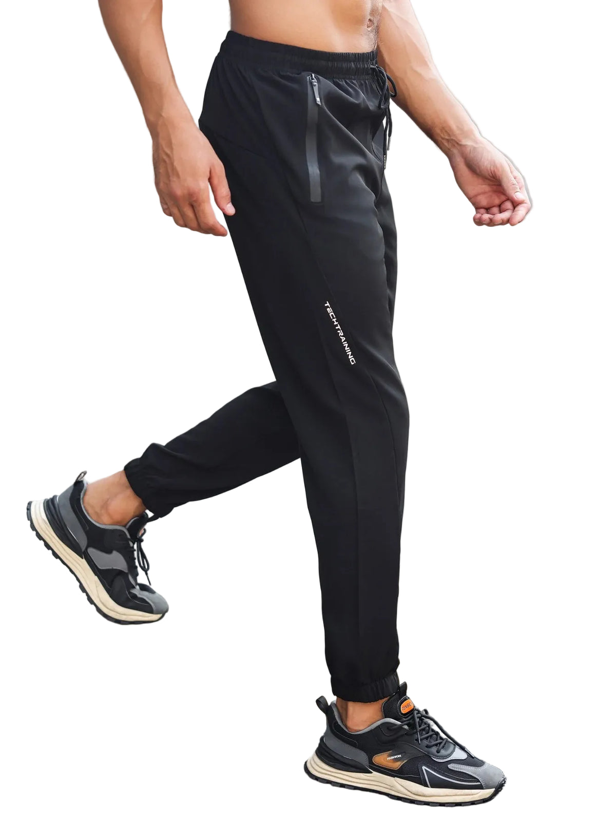 Men's Lightweight Breathable Quick - Drying Full - Length Sweatpants