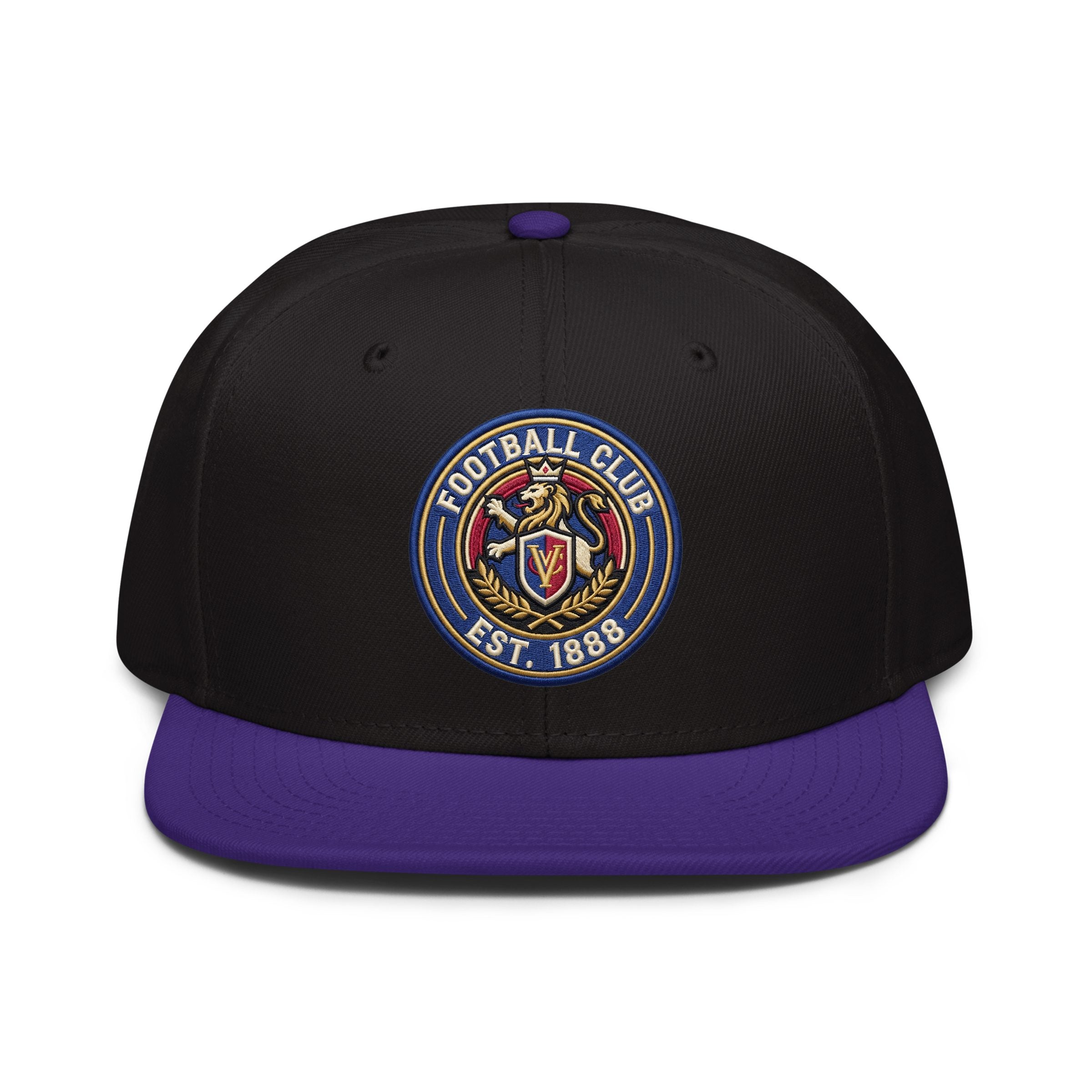 Premier League Style Embroidered Snapback Hat | Structured Classic Cap