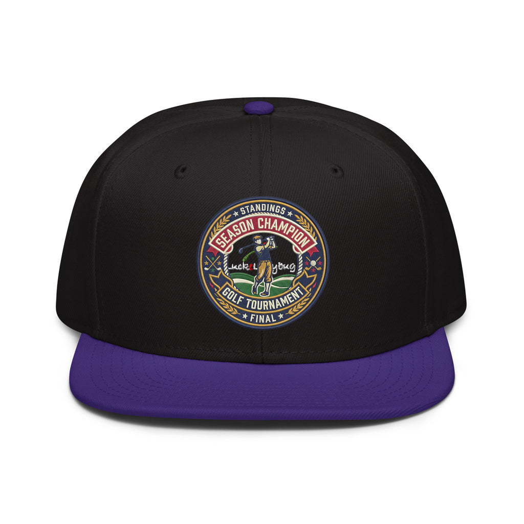 Golf Playoff Race Fan Embroidered Snapback Hat
