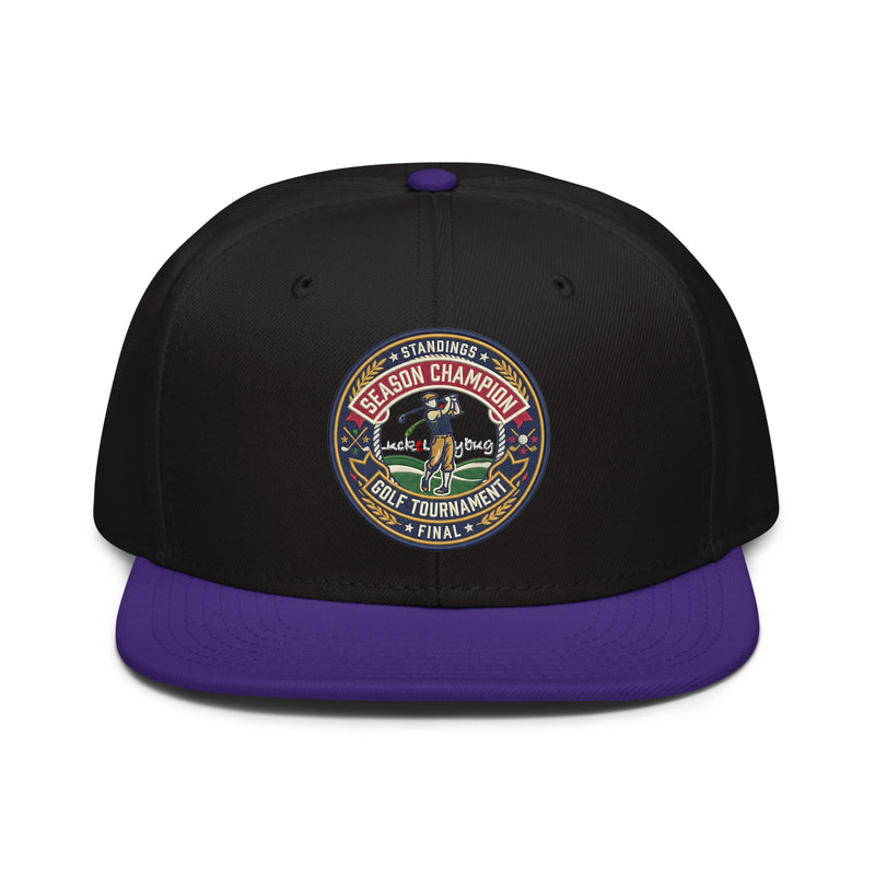 Golf Playoff Race Fan Embroidered Snapback Hat