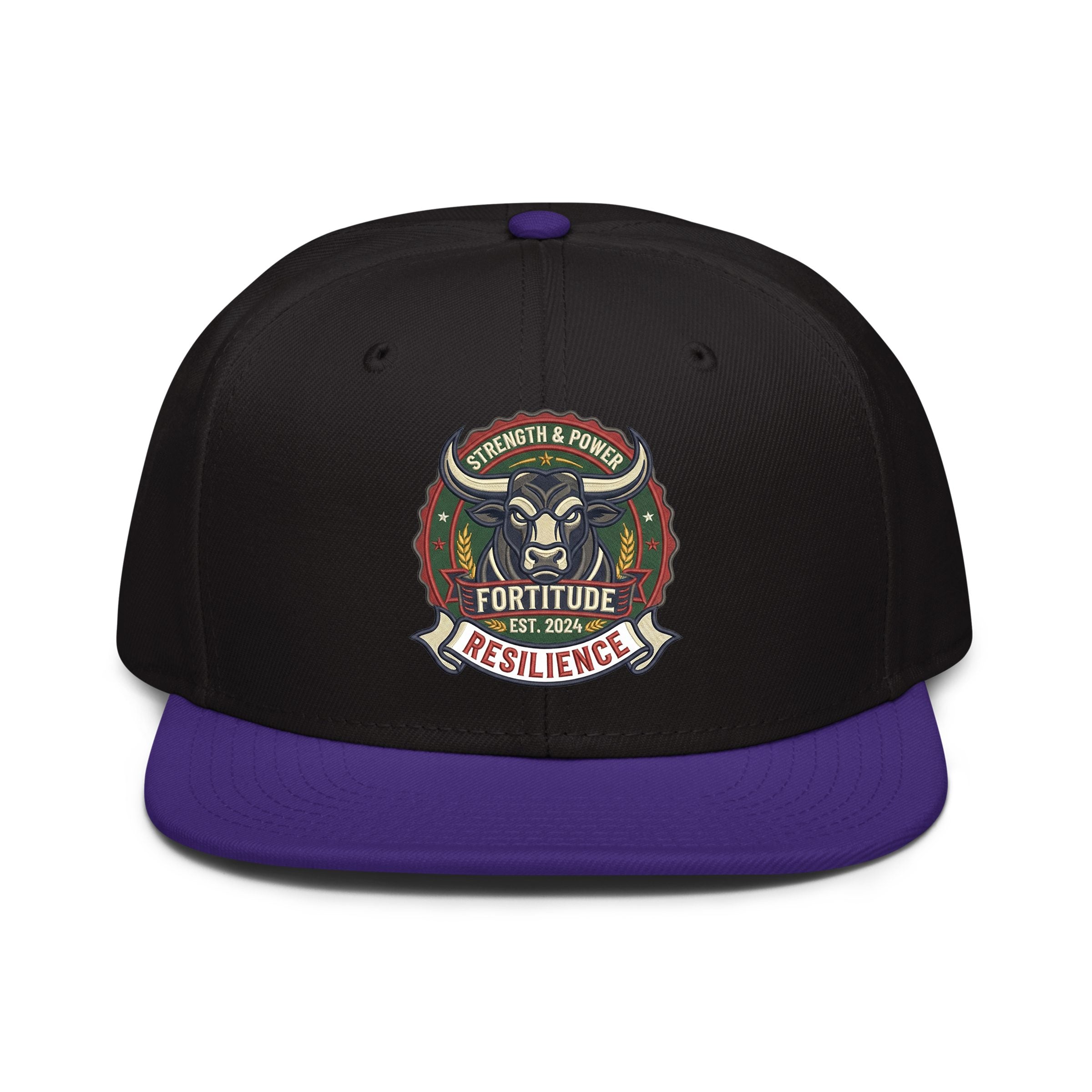 牛来 Embroidered Snapback Hat - Bold Asian Streetwear Cap