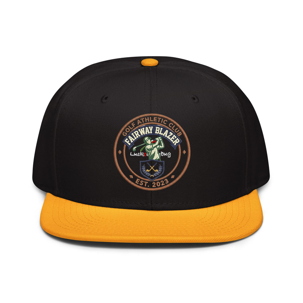 Chef Cook Golf Snapback Hat - Premium Embroidered Flat Brim Cap
