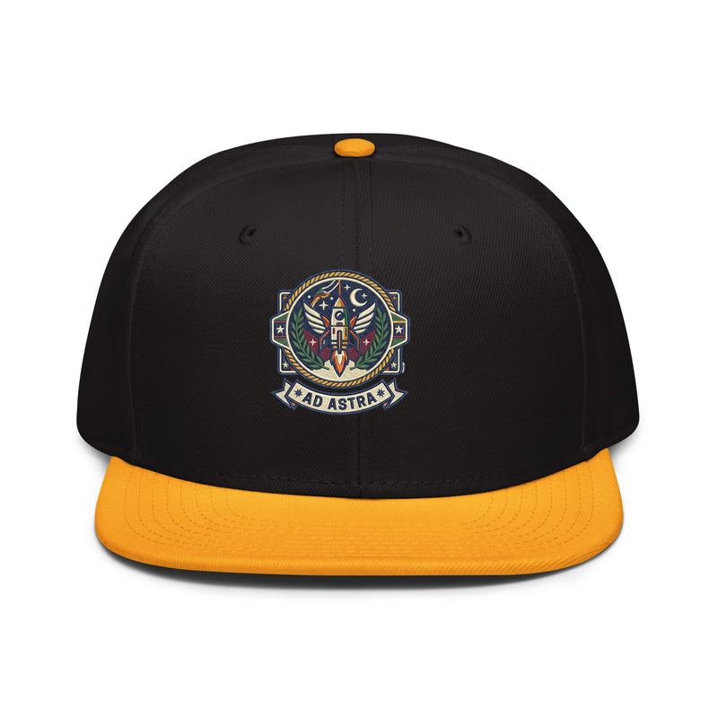 La Embroidered Snapback Hat