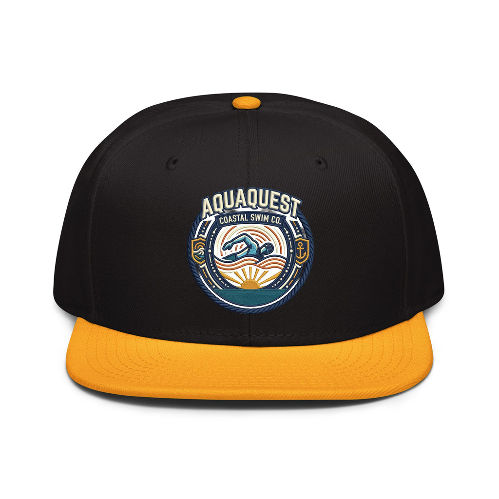 Swimming Embroidered Snapback Hat