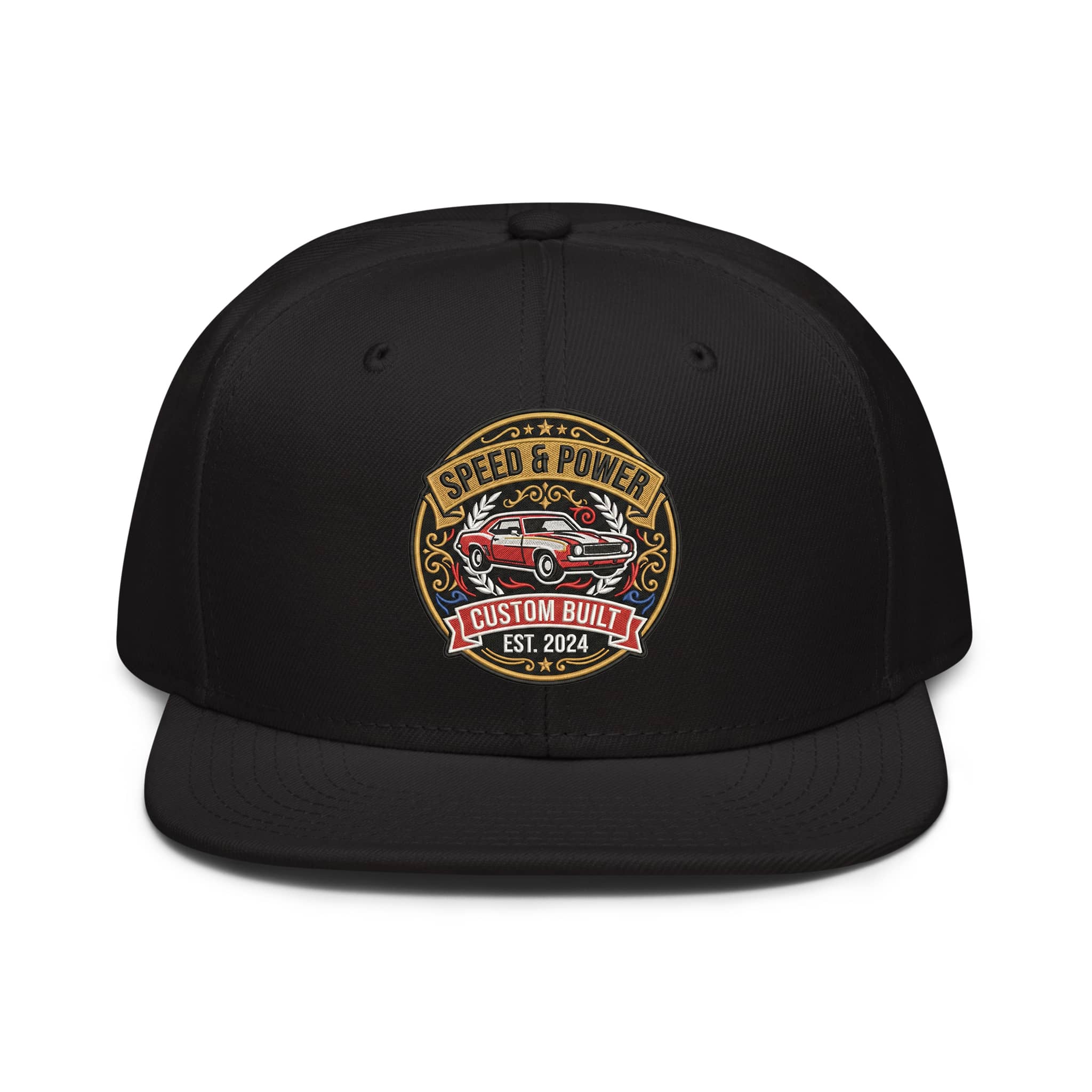 Urban Drift Car Embroidered Snapback Hat