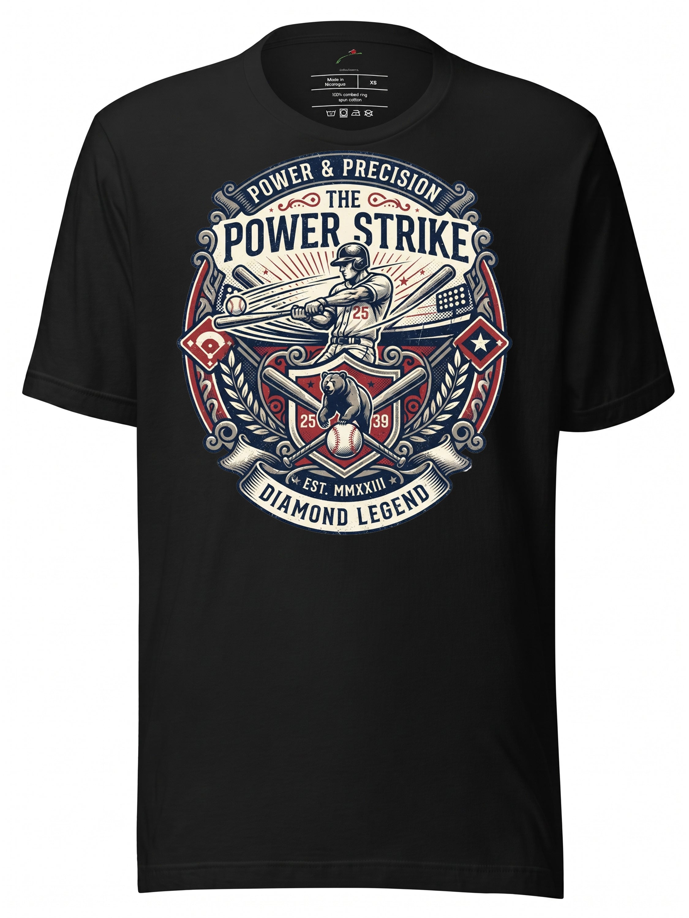 Marcell Ozuna Atlanta Baseball Graphic T-Shirt | Big Bear Fan Tee