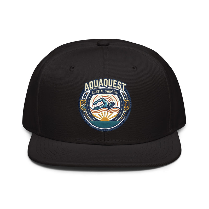 Swimming Embroidered Snapback Hat