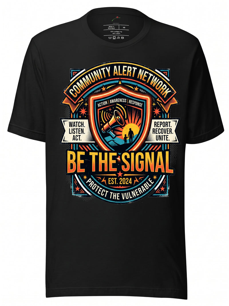 Emergency Alert Graphic T-Shirt | Bold Urban Streetwear Tee