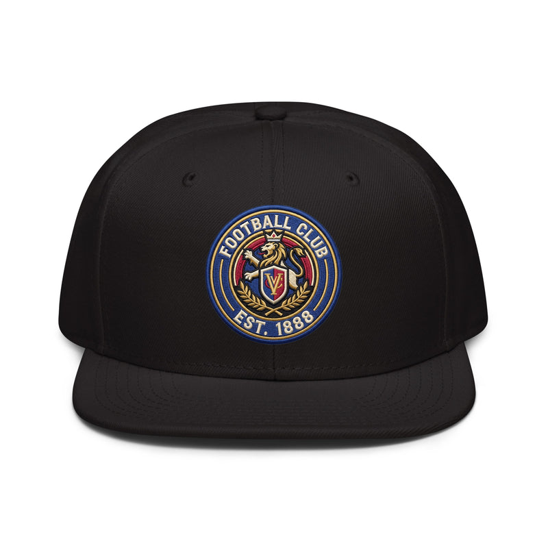 Premier League Style Embroidered Snapback Hat | Structured Classic Cap