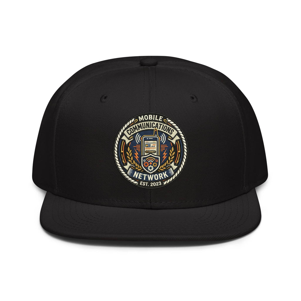 Tech Culture Graphic Embroidered Snapback Cap
