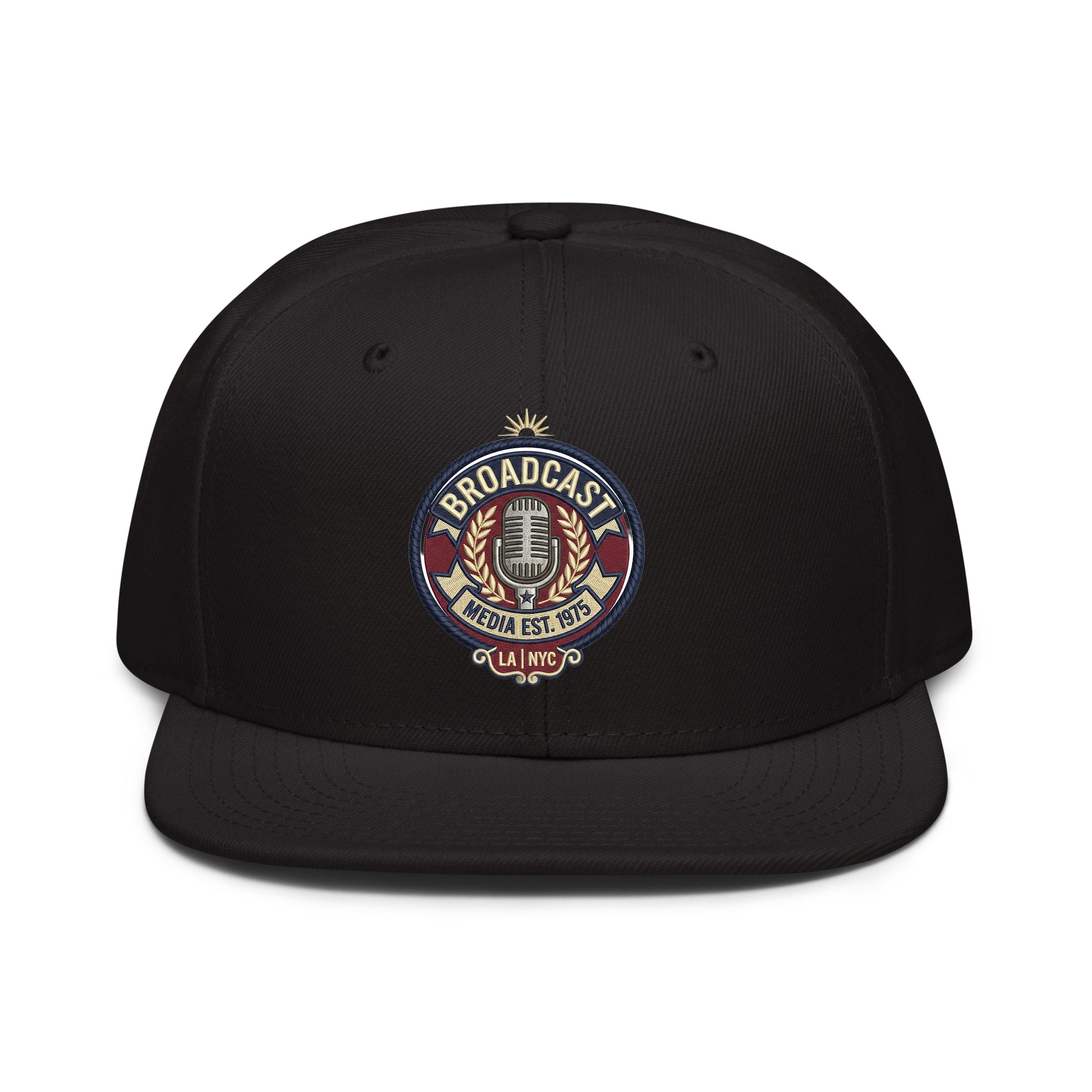 Ryan Seacrest Inspired Embroidered Snapback Hat - Stylish Structured Cap