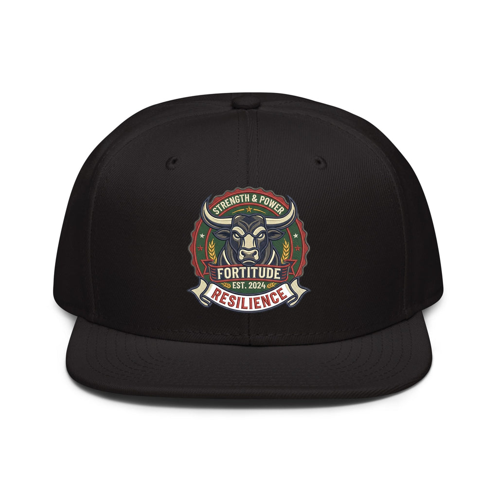牛来 Embroidered Snapback Hat - Bold Asian Streetwear Cap