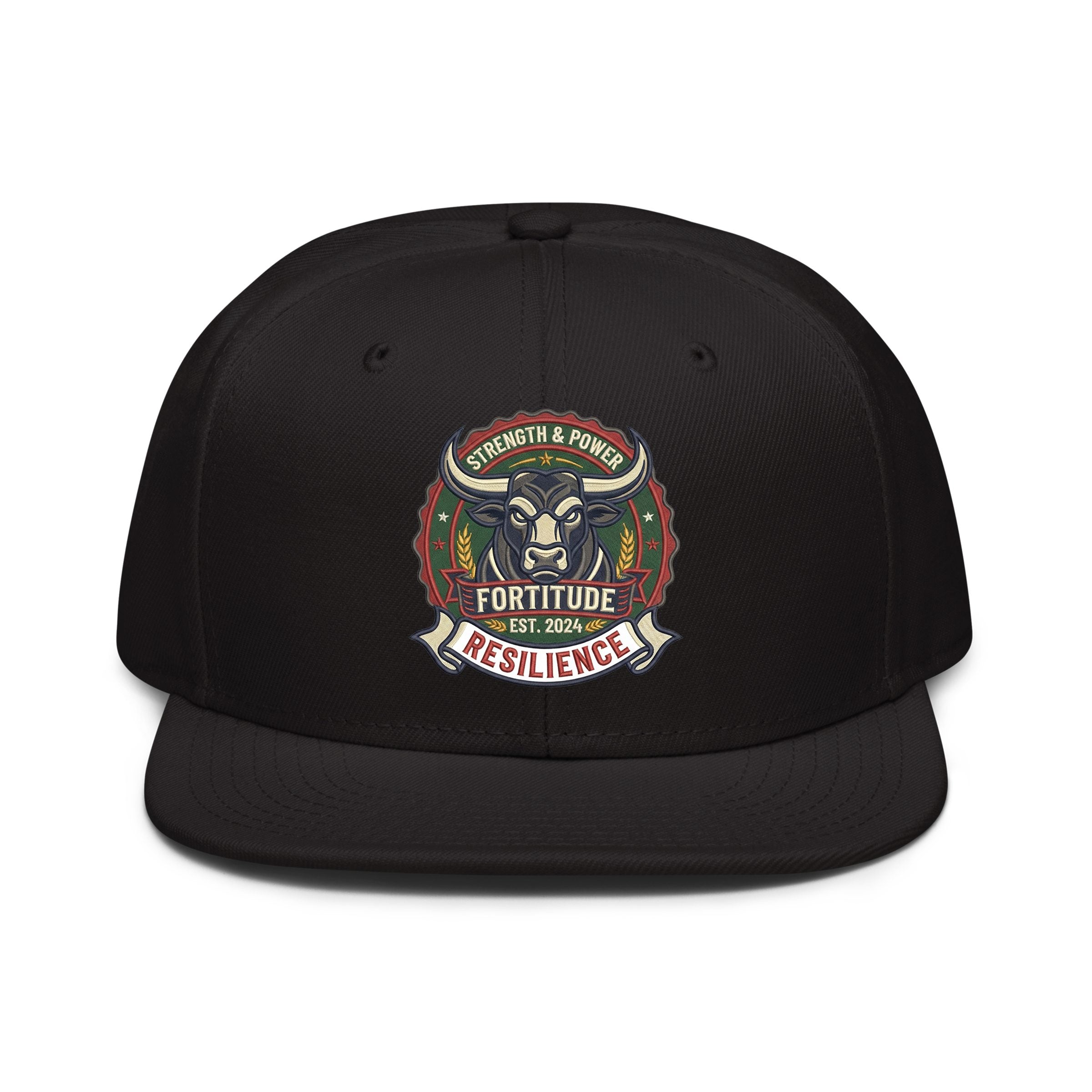 牛来 Embroidered Snapback Hat - Bold Asian Streetwear Cap