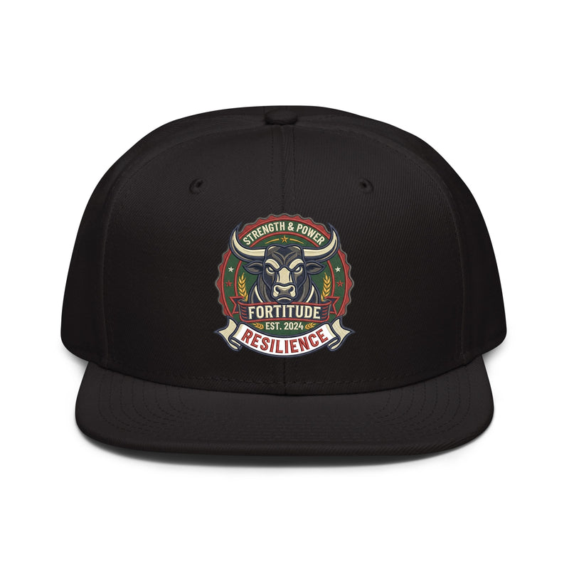 牛来 Embroidered Snapback Hat - Bold Asian Streetwear Cap