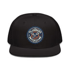 Plummer Embroidered Snapback Hat - Premium Classic Flat Brim Cap