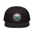 Panama Canal Map Embroidered Snapback Hat