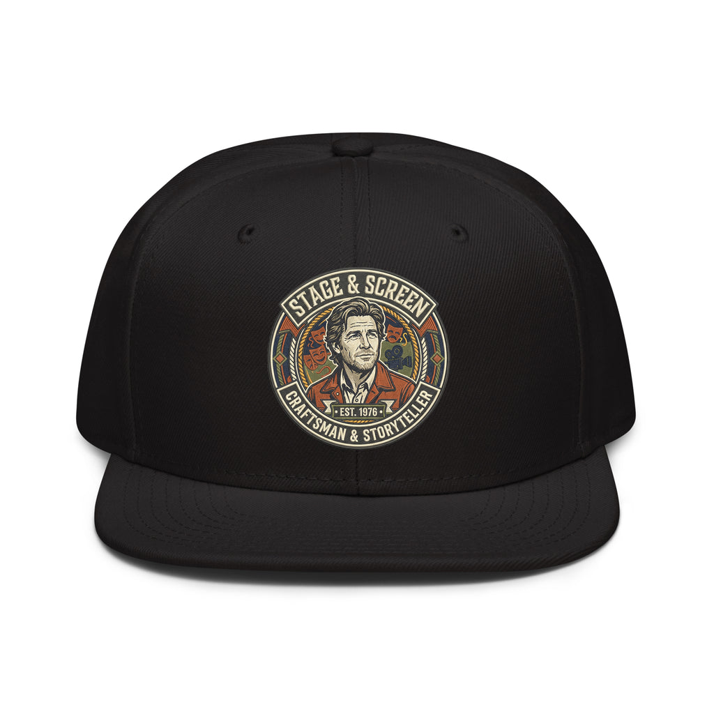 Jeff Daniels Embroidered Snapback Hat - Vintage Style Pop Culture Cap