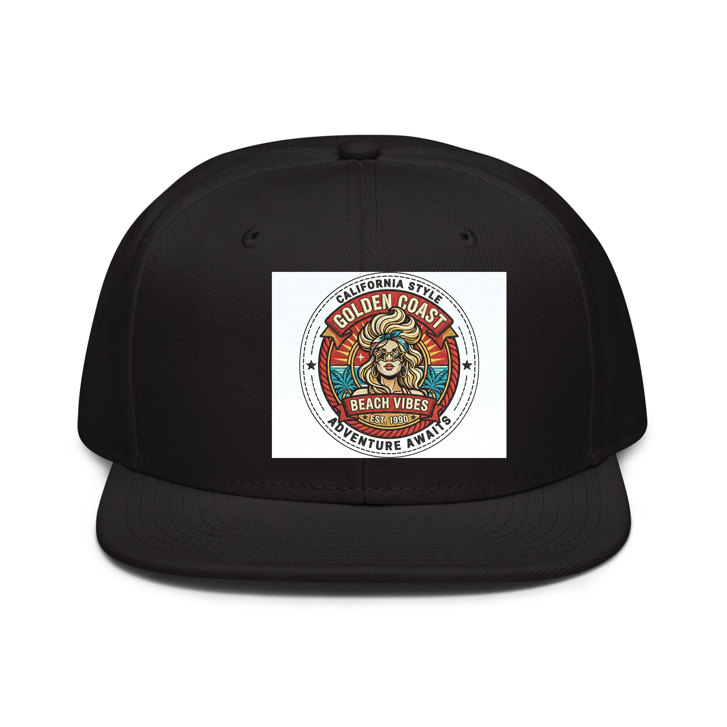 Pamela Anderson Inspired Embroidered Snapback Hat